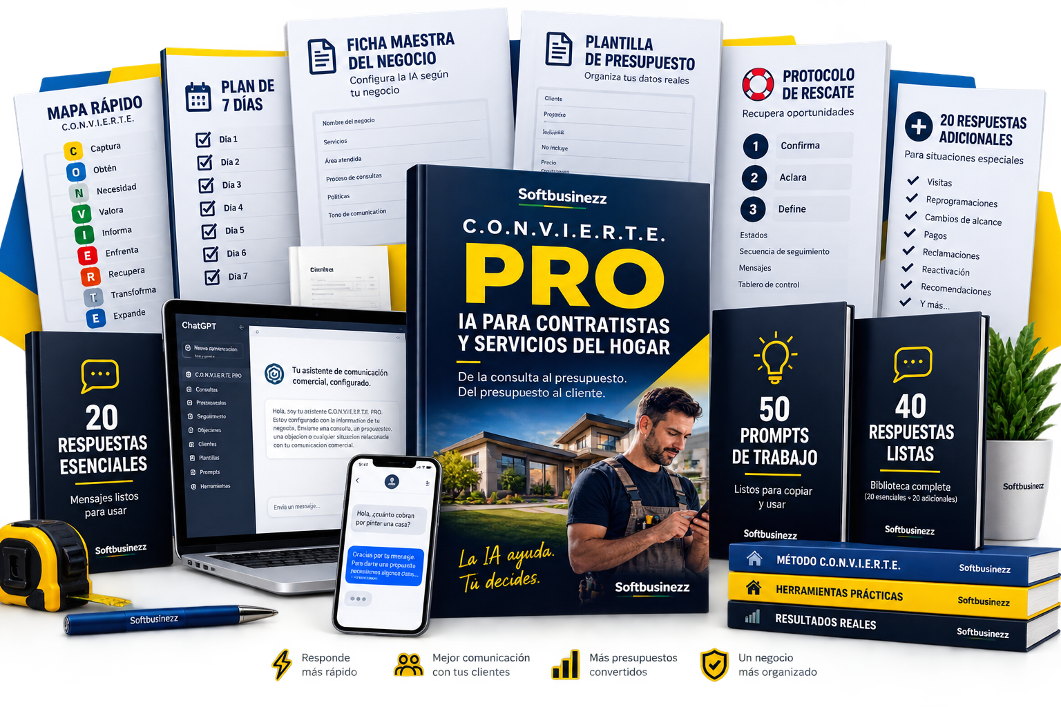 Kit Completo de IA para Negocios: C.O.N.V.I.E.R.T.E